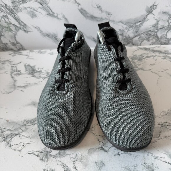 Arcopedico LS Bordeaux Sneaker Women 39 US 9 Gray Knit Lace Up Comfort Shoe - Picture 2 of 6